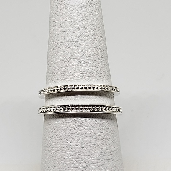 STERLING SILVER • Stackable bead ring - Picture 4 of 8